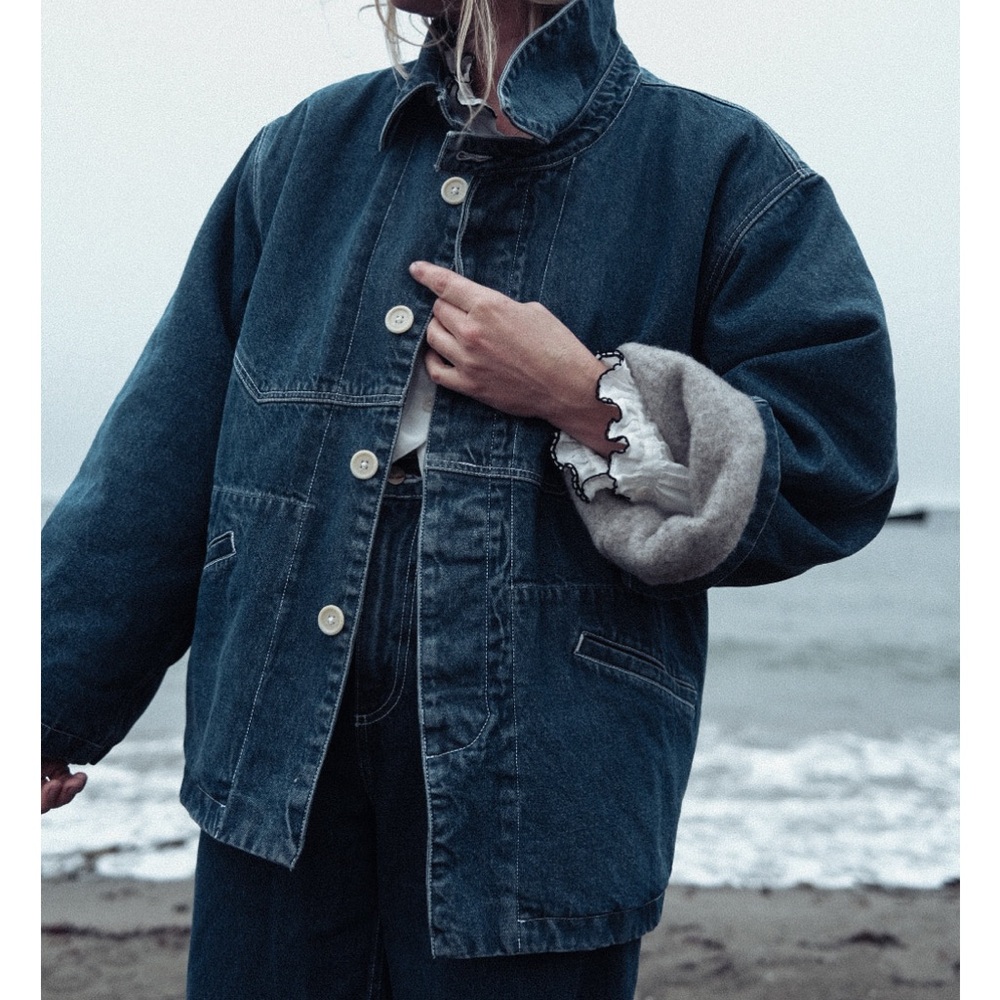 ISO RUDY JUDE SHETLAND WOOL LINED COAT - Picture 2 of 3